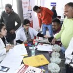100 से अधिक लोगों द्वारा स्वास्थ्य कैम्प का लाभ लिया गया, अनेकों प्रकार की जांच निशुल्क की गई
