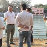 अपर मेला अधिकारी ने कुंभ मेला की तैयारियों के तहत निर्माणाधीन घाटों का किया निरीक्षण