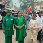 हरे वस्त्र धारण कर पर्यावरण संरक्षण का संदेश देने सवामणी समारोह में पहुंचे वृक्षमित्र डॉ. त्रिलोक चंद्र सोनी